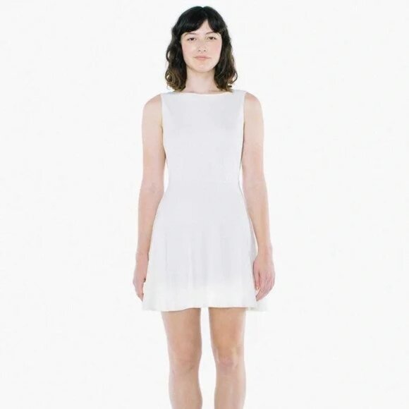 American Apparel Ponte Sleeveless Skater Dress - Picture 1 of 7